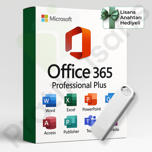 Office 365 Professional Plus Kurulum Dosyalı USB Bellek (Hesap Üyeliği Hediyeli) - Pratik Lisans - Microsoft Lisans Merkezi - Windows Lisans - Office Lisans -