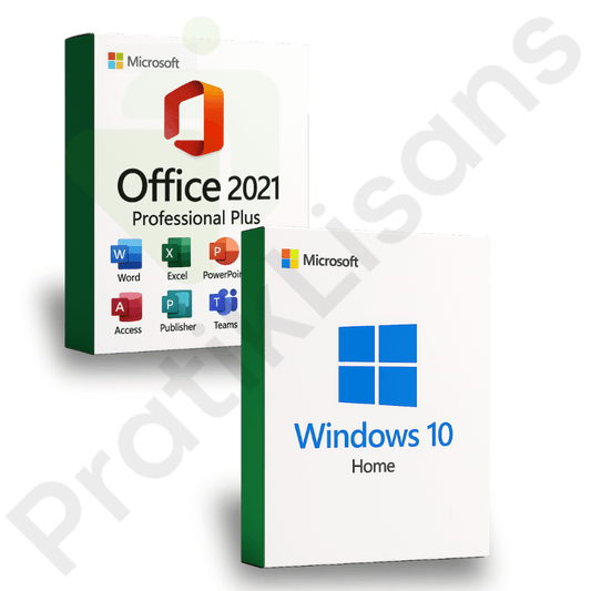 Windows 10 Home + Office 2021 Pro Plus Dijital Lisans Anahtarı - Pratik Lisans - Microsoft Lisans Merkezi - Windows Lisans - Office Lisans -