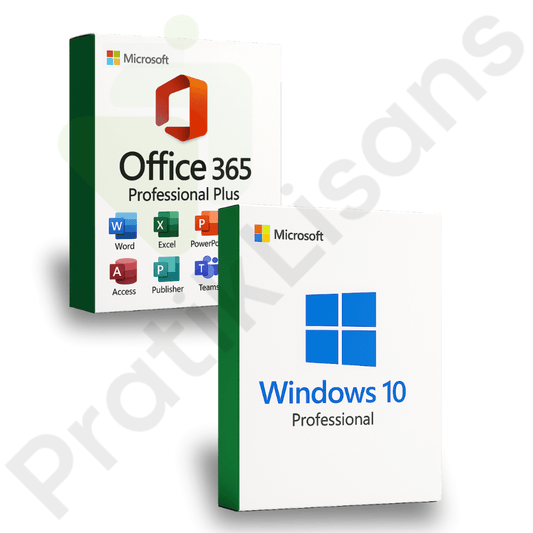 Windows 10 Pro Lisans + Office 365 Pro Plus Dijital Hesap Üyeliği - Pratik Lisans - Microsoft Lisans Merkezi - Windows Lisans - Office Lisans -