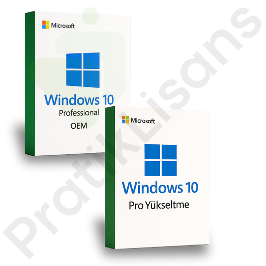 Windows 10 Pro Yükseltme + OEM Lisans Anahtarı