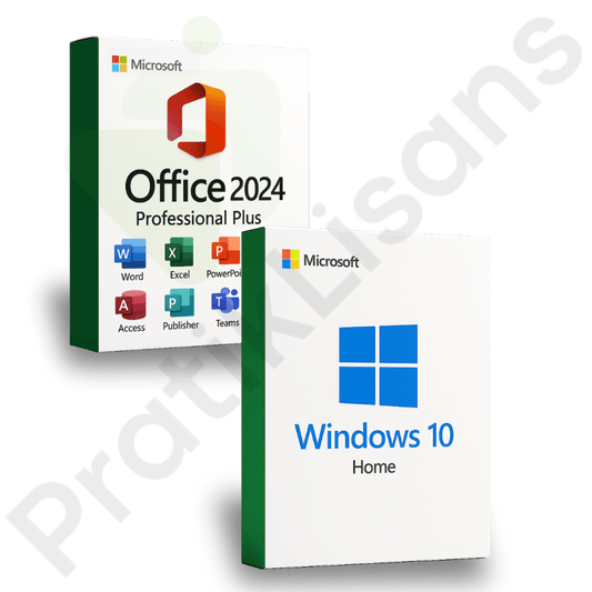 Windows 10 Home + Office 2024 Pro Plus Dijital Lisans Anahtarı - Pratik Lisans - Microsoft Lisans Merkezi - Windows Lisans - Office Lisans -