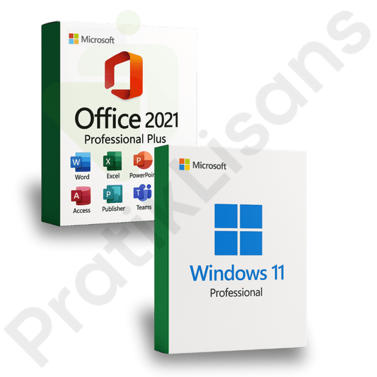 Windows 11 Pro + Office 2021 Pro Plus Dijital Lisans Anahtarı - Pratik Lisans - Microsoft Lisans Merkezi - Windows Lisans - Office Lisans -